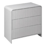 Συρταριέρα Zeplen MDF σε λευκή απόχρωση 80x40x75εκ - Image 3