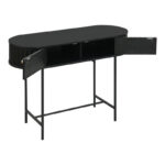 Κονσόλα Zakro MDF-μέταλλο σε μαύρη απόχρωση 100x35x75εκ - Image 3