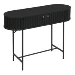 Κονσόλα Zakro MDF-μέταλλο σε μαύρη απόχρωση 100x35x75εκ - Image 5