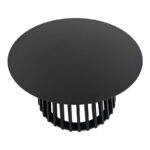 Τραπέζι σαλονιού Domonic mdf σε μαύρη απόχρωση Φ80x45εκ - Image 3