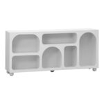 Μπουφές Emersi με ράφια mdf σε λευκή απόχρωση 164x34x76εκ - Image 2