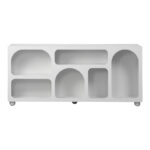 Μπουφές Emersi με ράφια mdf σε λευκή απόχρωση 164x34x76εκ - Image 3