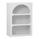 Βιβλιοθήκη-ραφιέρα Emersi mdf σε λευκή απόχρωση 70x35x100εκ - Image 2