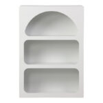Βιβλιοθήκη-ραφιέρα Emersi mdf σε λευκή απόχρωση 70x35x100εκ - Image 3