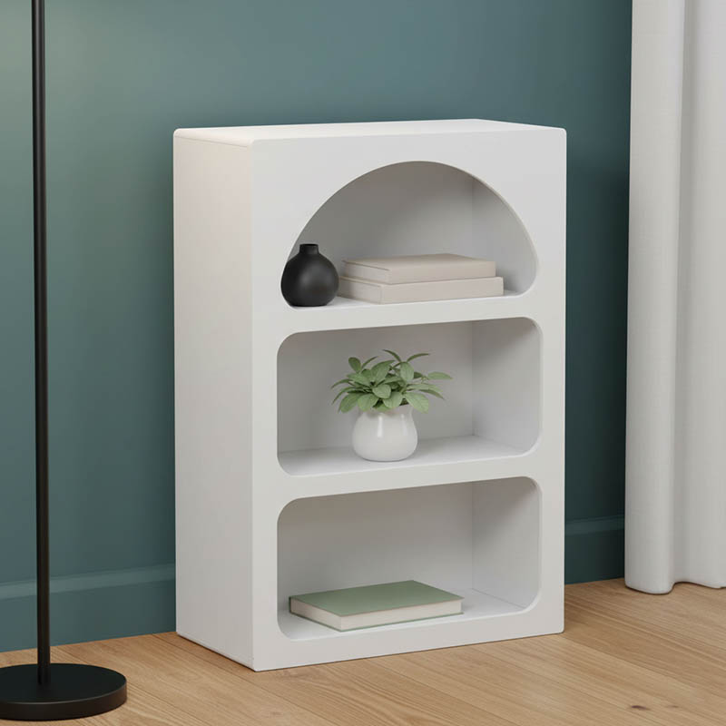 product_pako_260-000039 Βιβλιοθήκη-ραφιέρα Emersi mdf σε λευκή απόχρωση 70x35x100εκ - Image 1