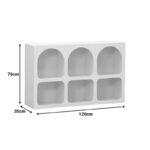 Μπουφές Emersi με ράφια mdf σε λευκή απόχρωση 120x35x76εκ - Image 8