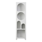 Βιβλιοθήκη Emersi mdf σε λευκή απόχρωση 48x35x180εκ - Image 3