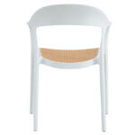 Πολυθρόνα Ember στοιβαζόμενη με UV protection PP μπεζ- λευκό 52.5x56.5x81εκ. - Image 3