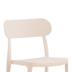 Καρέκλα Amvroan στοιβαζόμενη με UV protection cappuccino pp 51x49x79.5εκ - Image 3