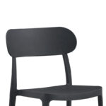 Καρέκλα Amvroan στοιβαζόμενη με UV protection ανθρακί pp 51x49x79.5εκ - Image 3