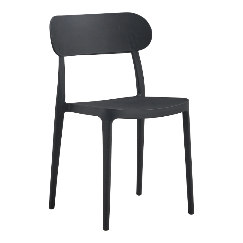 product_pako_262-000034 Καρέκλα Amvroan στοιβαζόμενη με UV protection ανθρακί pp 51x49x79.5εκ - Image 1