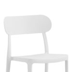 Καρέκλα Amvroan στοιβαζόμενη με UV protection λευκό pp 51x49x79.5εκ - Image 3