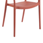 Πολυθρόνα Ankara στοιβαζόμενη pp-pe rattan σε terracotta απόχρωση 54x55.5x77εκ - Image 8