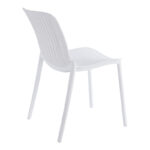 Καρέκλα Teragi στοιβαζόμενη pp με UV protection λευκή 58x43.5x82εκ - Image 2