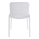 Καρέκλα Teragi στοιβαζόμενη pp με UV protection λευκή 58x43.5x82εκ - Image 5