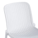 Καρέκλα Teragi στοιβαζόμενη pp με UV protection λευκή 58x43.5x82εκ - Image 6