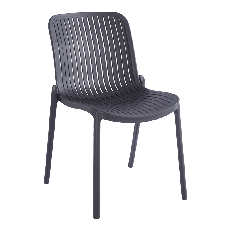 product_pako_262-000058 Καρέκλα Teragi στοιβαζόμενη pp με UV protection ανθρακί 58x43.5x82εκ - Image 1