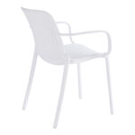 Πολυθρόνα Teragi στοιβαζόμενη pp με UV protection λευκή 59x57x82εκ - Image 3