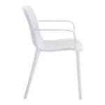 Πολυθρόνα Teragi στοιβαζόμενη pp με UV protection λευκή 59x57x82εκ - Image 4
