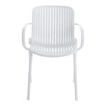 Πολυθρόνα Teragi στοιβαζόμενη pp με UV protection λευκή 59x57x82εκ - Image 5
