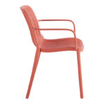 Πολυθρόνα Teragi στοιβαζόμενη pp με UV protection terracotta 59x57x82εκ - Image 4