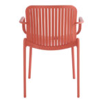 Πολυθρόνα Teragi στοιβαζόμενη pp με UV protection terracotta 59x57x82εκ - Image 6