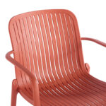 Πολυθρόνα Teragi στοιβαζόμενη pp με UV protection terracotta 59x57x82εκ - Image 7
