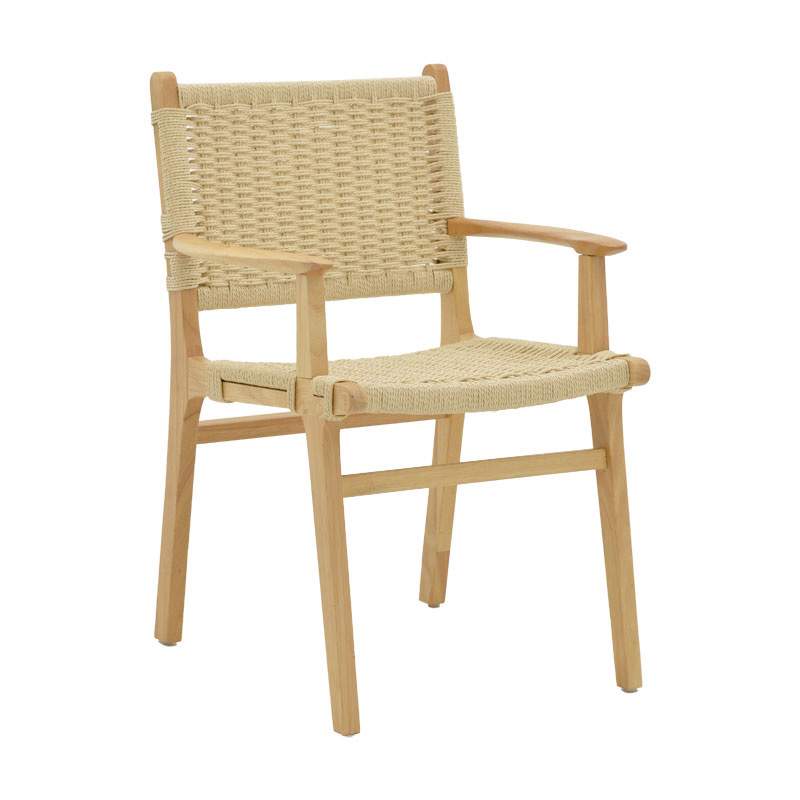 product_pako_263-000006 Πολυθρόνα Julien ξύλο οξιάς φυσικό-έδρα φυσικό σχοινί 62x60x85εκ - Image 1