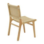 Καρέκλα Julien rubberwood φυσικό-έδρα φυσικό σχοινί 61x54x85εκ - Image 4