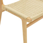 Καρέκλα Julien rubberwood φυσικό-έδρα φυσικό σχοινί 61x54x85εκ - Image 7