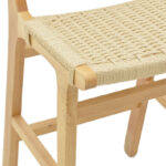 Σκαμπό μπαρ Julien rubberwood φυσικό-έδρα φυσικό σχοινί 45x46x95εκ - Image 6