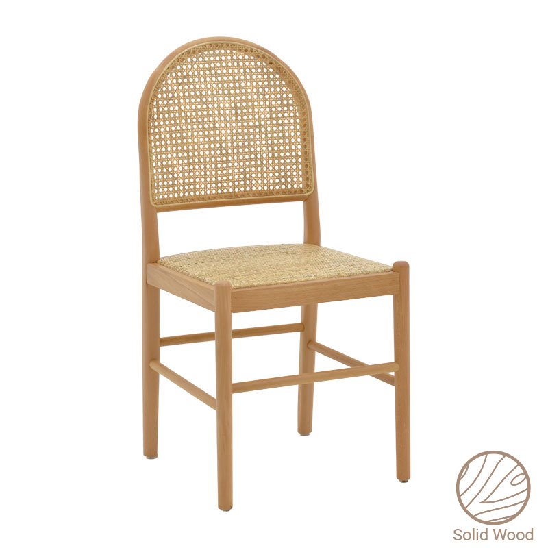 product_pako_263-000010 Καρέκλα Alessia ξύλο οξιάς-rattan φυσικό 43x44x89εκ - Image 1