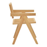 Πολυθρόνα Winslow φυσικό rubberwood 52x59x79εκ - Image 4