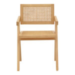 Πολυθρόνα Winslow φυσικό rubberwood 52x59x79εκ - Image 5
