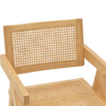 Πολυθρόνα Winslow φυσικό rubberwood 52x59x79εκ - Image 7