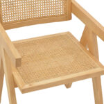 Πολυθρόνα Winslow φυσικό rubberwood 52x59x79εκ - Image 8