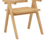 Πολυθρόνα Winslow φυσικό rubberwood 52x59x79εκ - Image 9