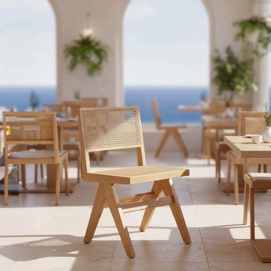 product_pako_263-000023 Καρέκλα Winslow φυσικό rubberwood 45x56x82εκ - Image 1