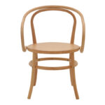 Πολυθρόνα Verfie φυσικό ξύλο οξιάς 55x50x83εκ - Image 6