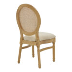 Καρέκλα Canco φυσικό rubberwood-φυσικό rattan 50x53x98εκ - Image 4
