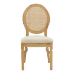 Καρέκλα Canco φυσικό rubberwood-φυσικό rattan 50x53x98εκ - Image 6