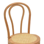 Σκαμπό μπαρ Thonet φυσικό ξύλο οξιάς-έδρα φυσικό rattan 41x50x105εκ - Image 6
