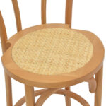 Σκαμπό μπαρ Thonet φυσικό ξύλο οξιάς-έδρα φυσικό rattan 41x50x105εκ - Image 7