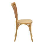 Καρέκλα Karley φυσικό ξύλο οξιάς-έδρα φυσικό rattan 48x52x89εκ - Image 5