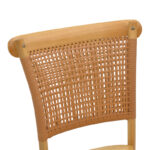 Καρέκλα Karley φυσικό ξύλο οξιάς-έδρα φυσικό rattan 48x52x89εκ - Image 8