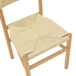 Καρέκλα Oarvine φυσικό rubberwood-φυσικό σχοινί 46x52x88εκ - Image 7