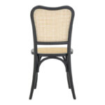 Καρέκλα στοιβαζόμενη Zozele φυσικό rattan pe-μαύρο toon wood 45x51x88εκ - Image 7