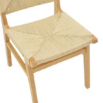 Καρέκλα Arten σχοινί-rubberwood σε φυσική απόχρωση 60x55x85εκ - Image 7