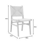 Καρέκλα Arten σχοινί-rubberwood σε φυσική απόχρωση 60x55x85εκ - Image 8