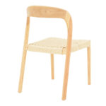 Καρέκλα Tavrine σχοινί-rubberwood σε φυσική απόχρωση 47x59x78εκ - Image 2